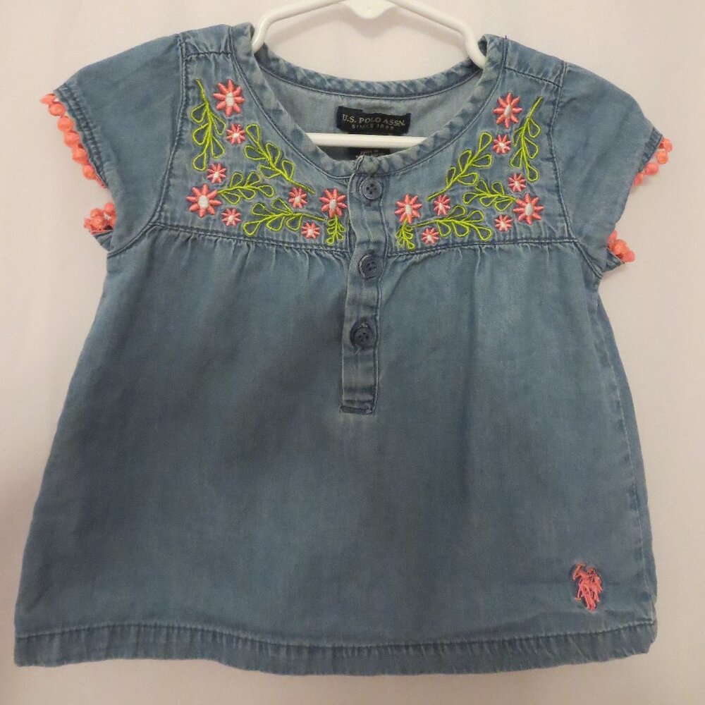 US‎ POLO ASSN Baby Denim Embroidered Shirt